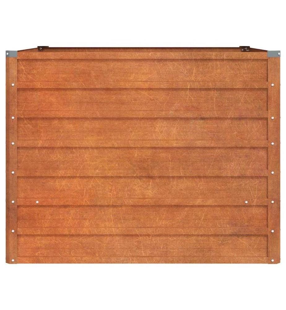 Hochbeet Rostig 100x100x77 cm Cortenstahl
