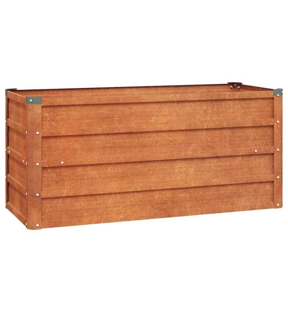 Hochbeet Rostig 100x40x45 cm Cortenstahl