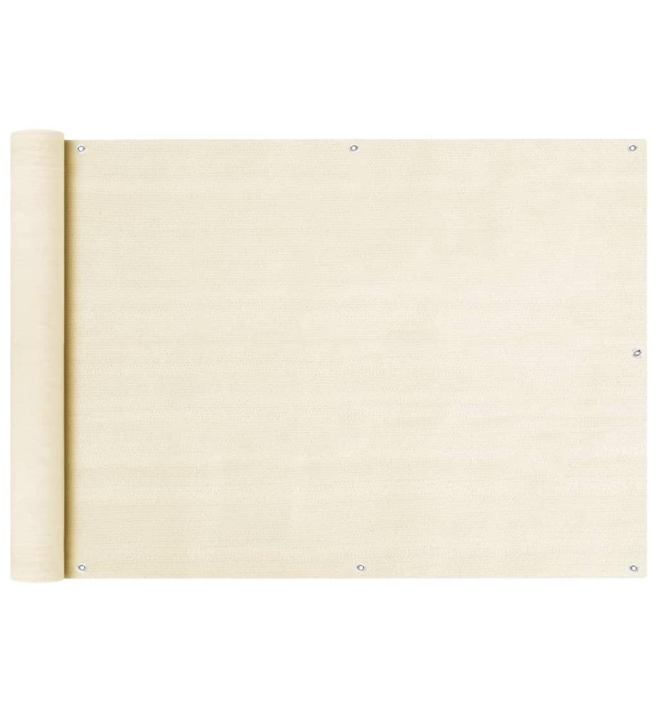 Balkon Sichtschutz Creme 75x500 cm HDPE