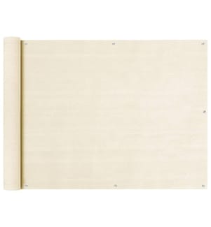 Balkon Sichtschutz Creme 90x500 cm HDPE