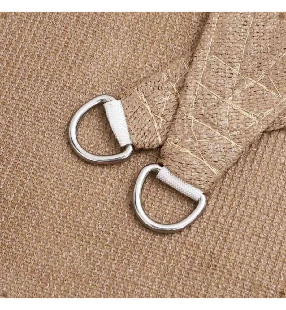 Sonnensegel 160 g/m² Taupe 5x7 m HDPE