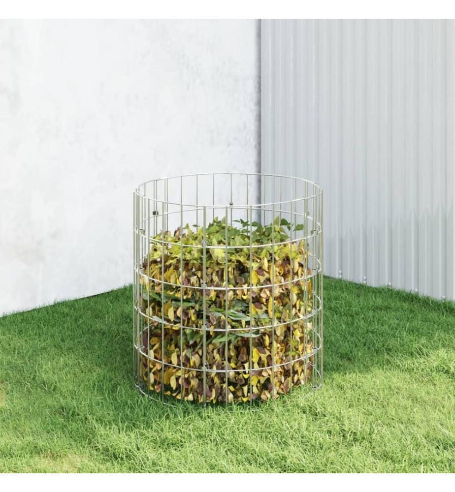 Gartenkomposter Ø50x50 cm Verzinkter Stahl