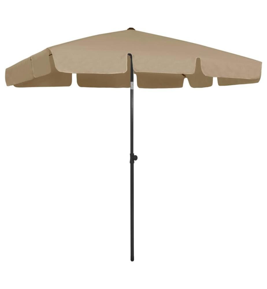 Strandschirm Taupe 200x125 cm