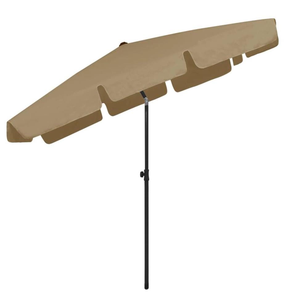 Strandschirm Taupe 200x125 cm