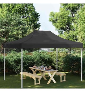 Toit de tente de réception 4,5x3 m Noir 270 g/m²