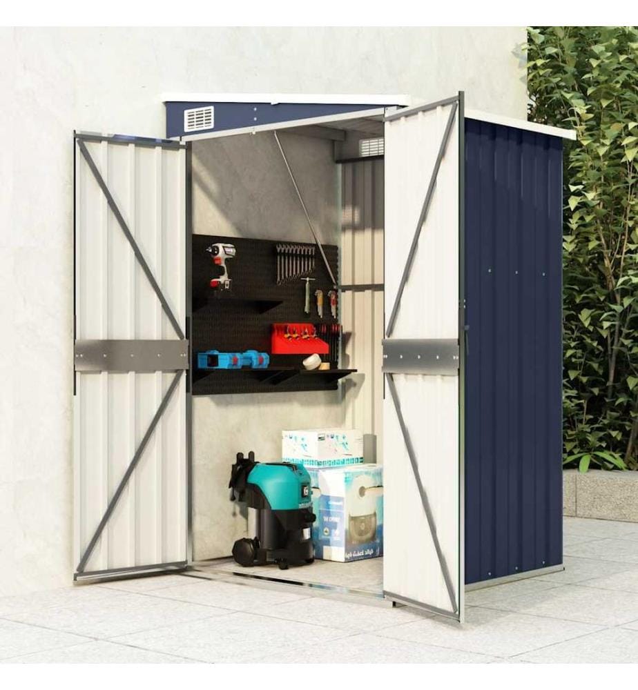 Remise de jardin murale Anthracite 118x100x178 cm Acier