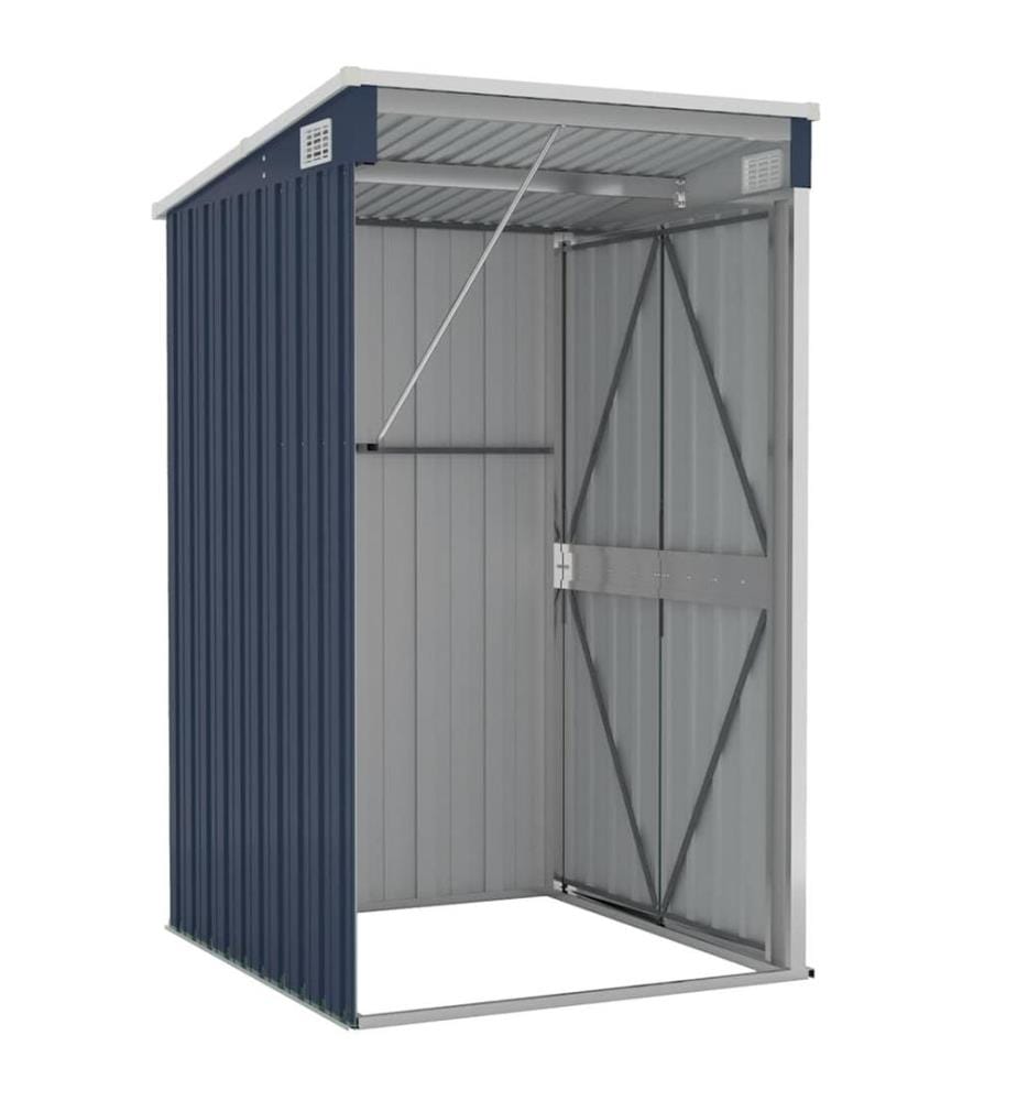 Remise de jardin murale Anthracite 118x100x178 cm Acier