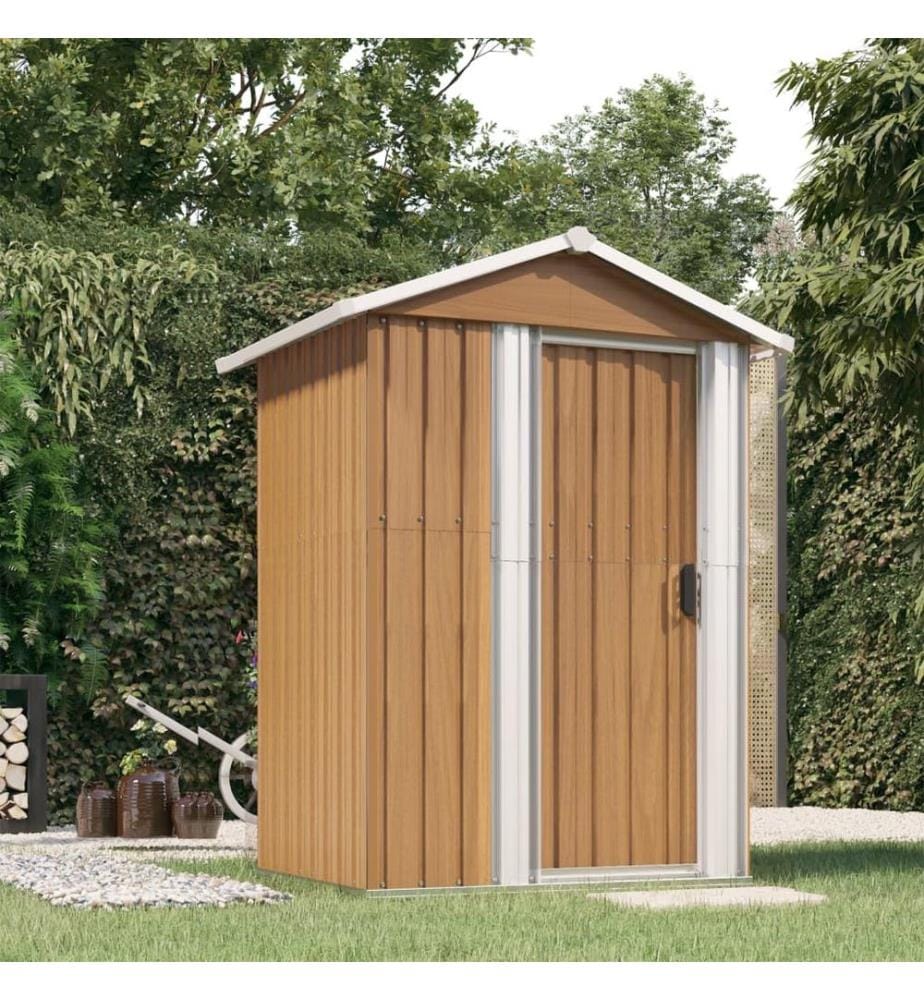 Gartenhaus Braun 126x97,5x177 cm Verzinkter Stahl