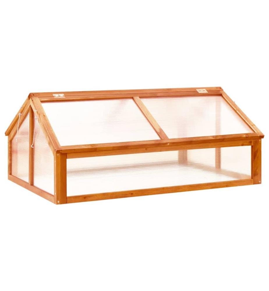 Gewächshaus Braun 114x80x50 cm Tannenholz