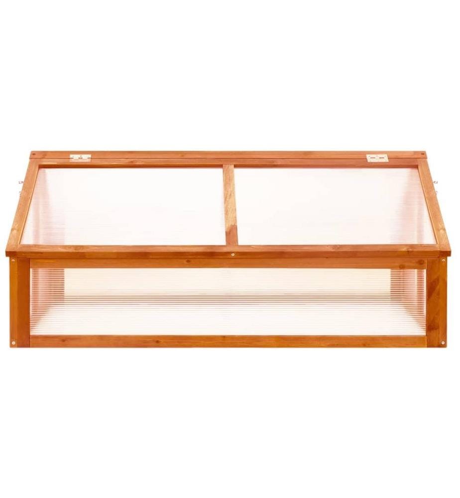 Gewächshaus Braun 114x80x50 cm Tannenholz