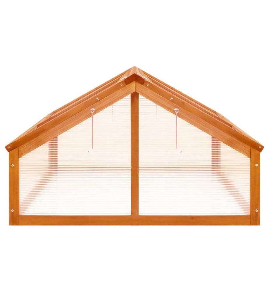 Gewächshaus Braun 114x80x50 cm Tannenholz