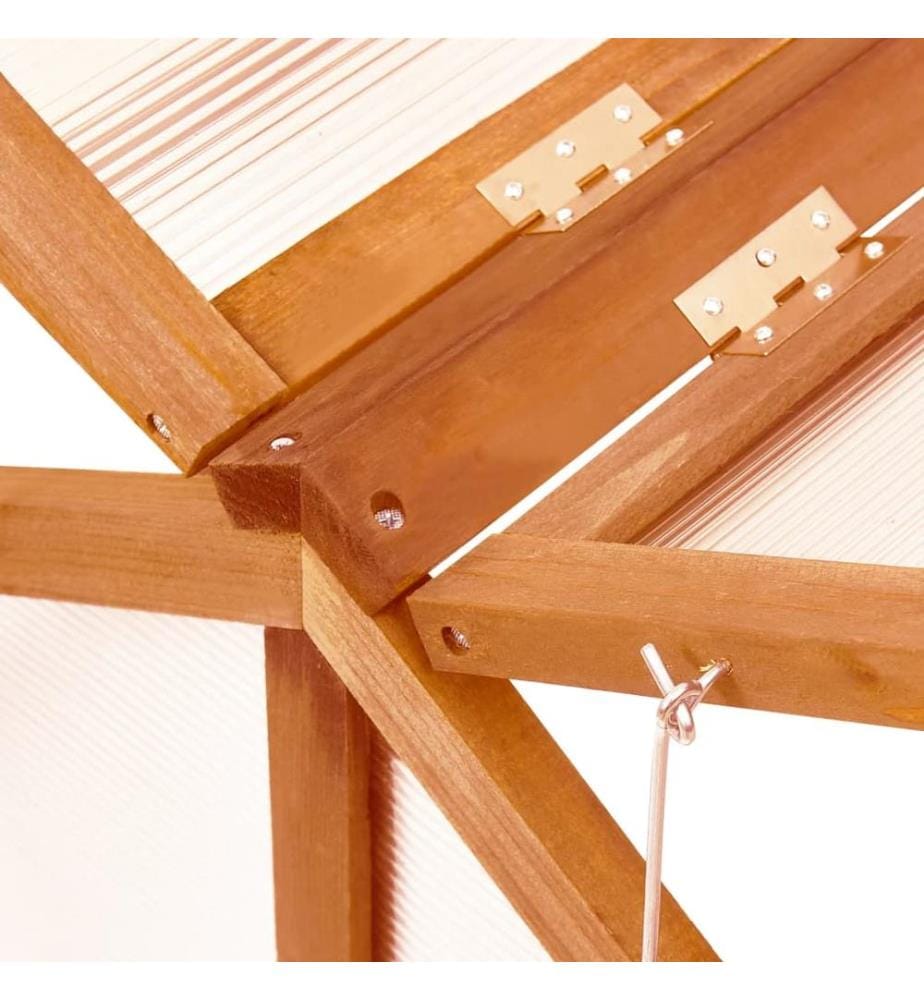 Gewächshaus Braun 114x80x50 cm Tannenholz