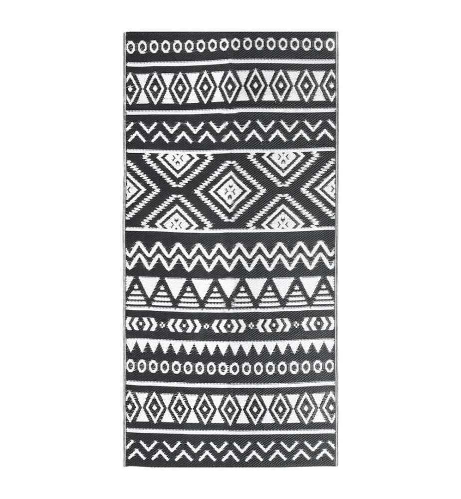 Outdoor-Teppich ARAKIL Schwarz 80x150 cm PP