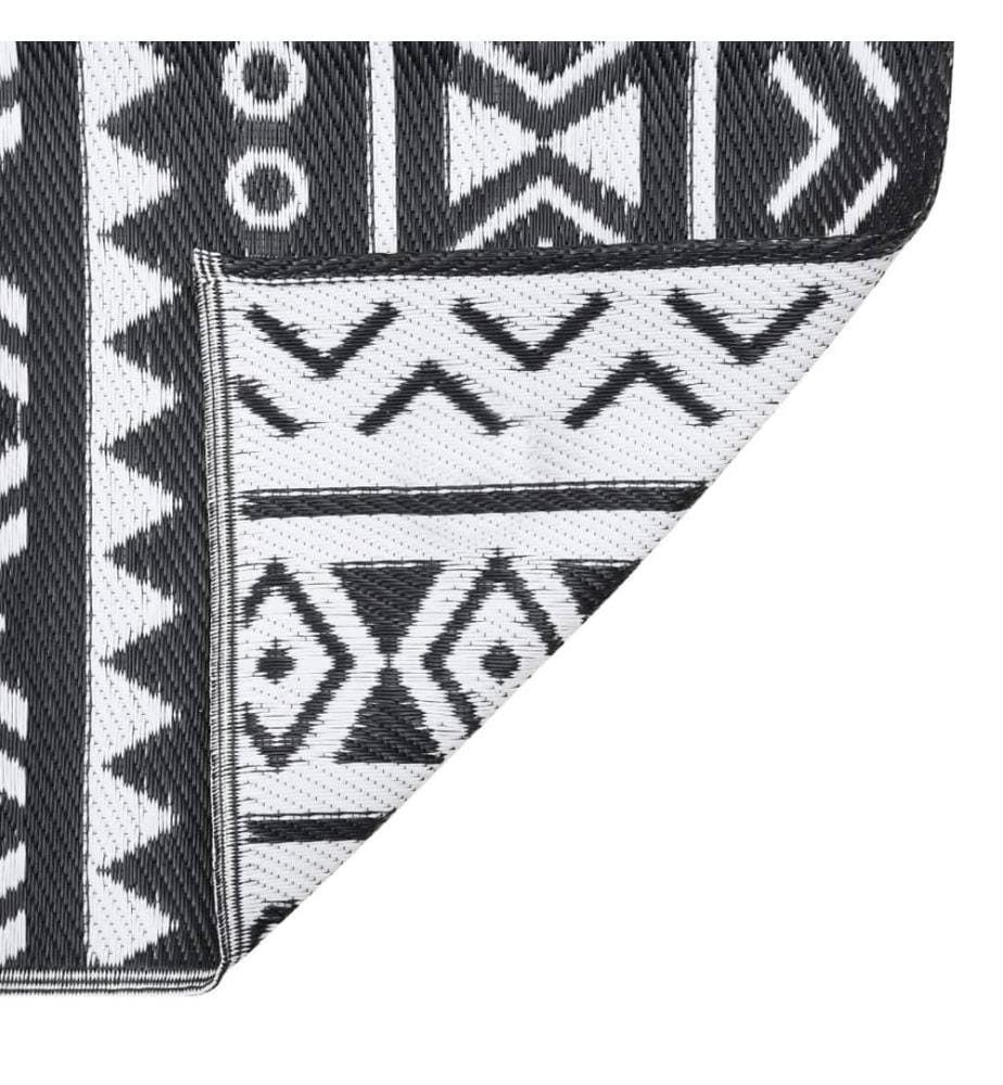 Outdoor-Teppich ARAKIL Schwarz 80x150 cm PP