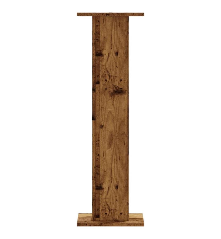 Pflanzenständer 2 Stk. Altholz-Optik 30x30x95 cm Holzwerkstoff