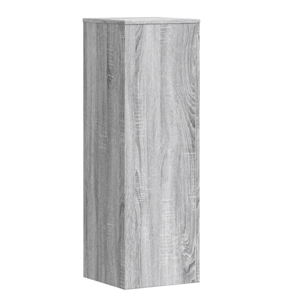 Pflanzenständer 2 Stk. Grau Sonoma 33x33x100 cm Holzwerkstoff