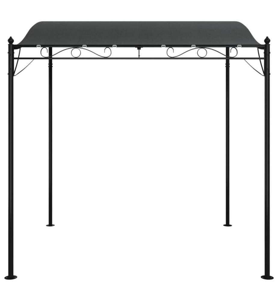 Markise Anthrazit 2x2,3 m 180 g/m² Stoff und Stahl