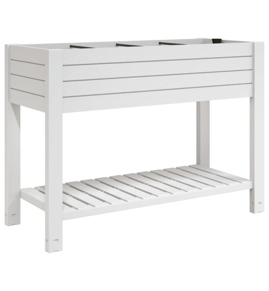 Hochbeet Weiss 110x45x79 cm Polypropylen