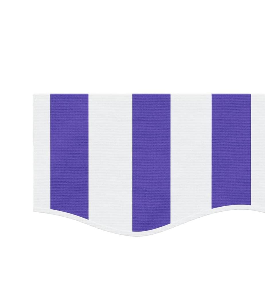 Markisenvolant Blau und Weiss Gestreift 4 m