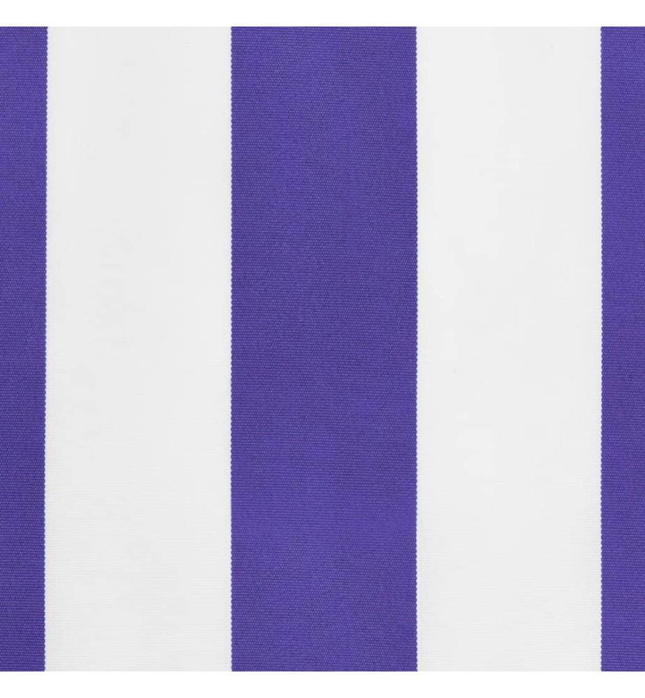 Markisenvolant Blau und Weiss Gestreift 4 m