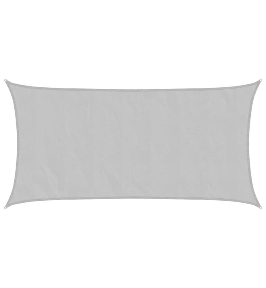Sonnensegel Hellgrau 7x4 m 100% Polyester Oxford