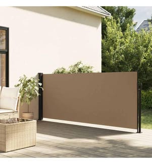 Seitenmarkise Ausziehbar Taupe 100x300 cm