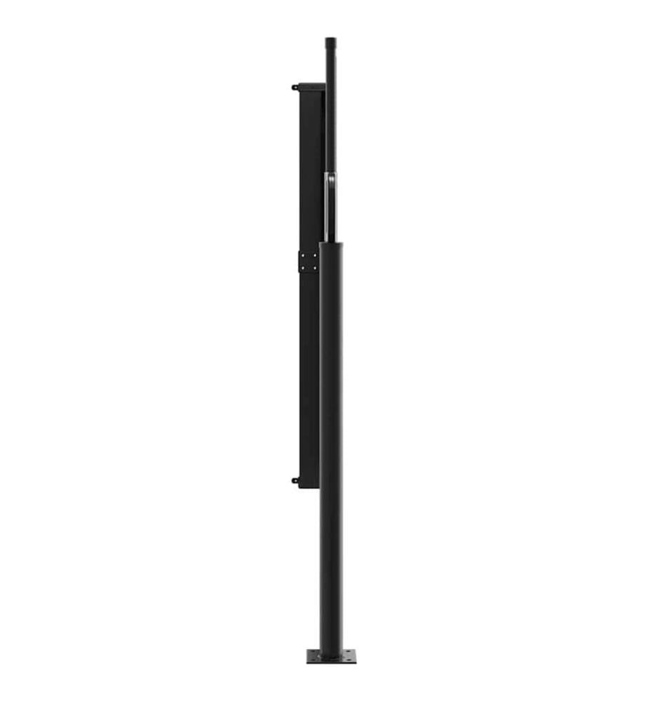 Seitenmarkise Ausziehbar Schwarz 120x600 cm