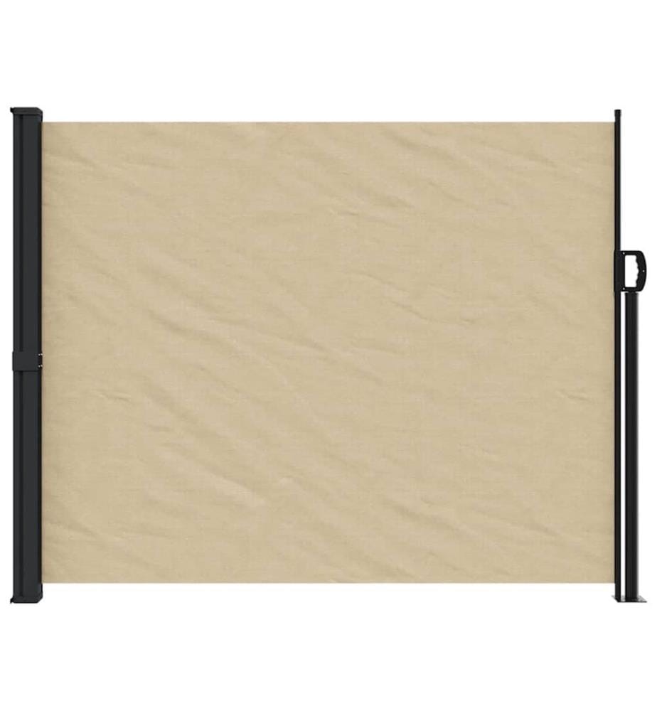 Seitenmarkise Ausziehbar Beige 160x600 cm