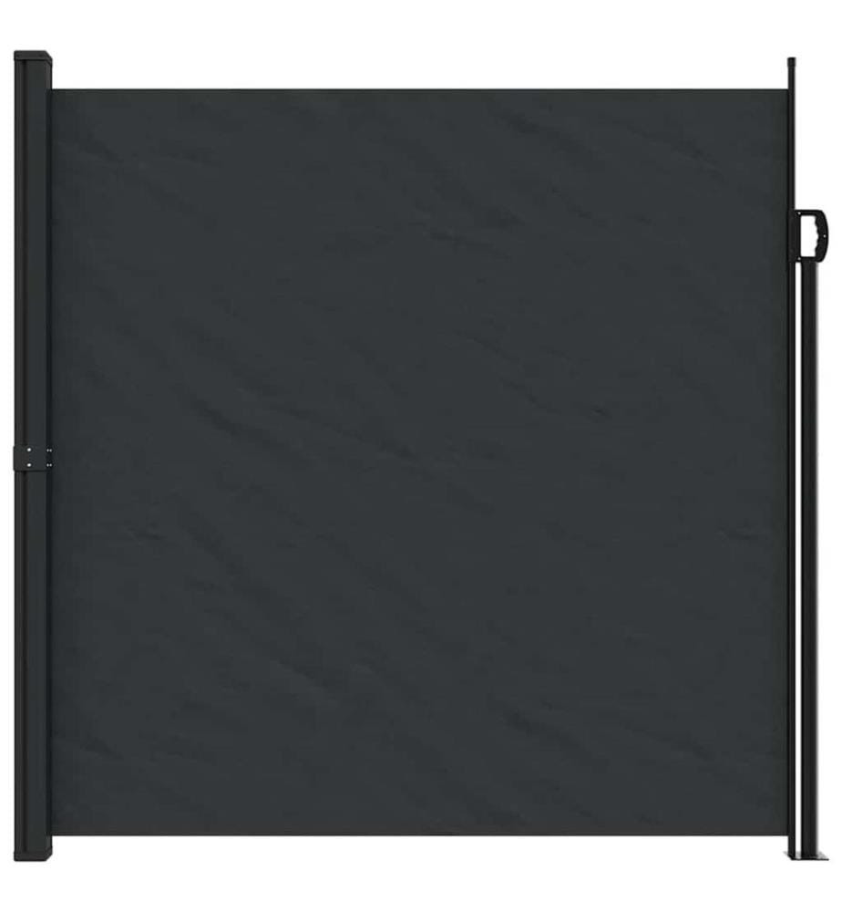 Seitenmarkise Ausziehbar Schwarz 200x600 cm