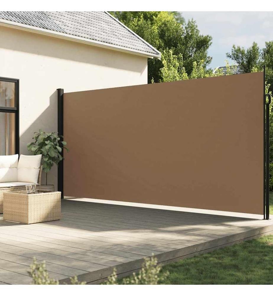 Seitenmarkise Ausziehbar Taupe 220x600 cm
