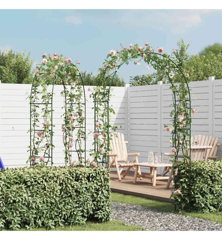 2x Garten Rosenbogen Torbogen Rankgitter Rosensäule