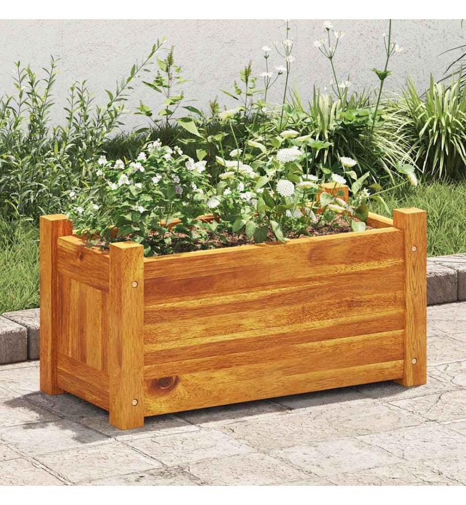 Garten-Hochbeet Akazienholz 50x25x25 cm