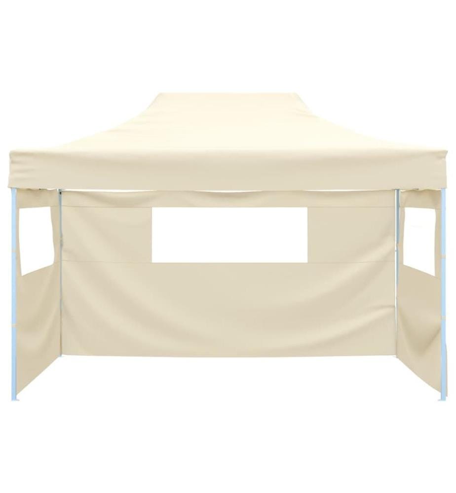 Faltzelt mit 3 Seitenteilen 3x4,5 m Creme
