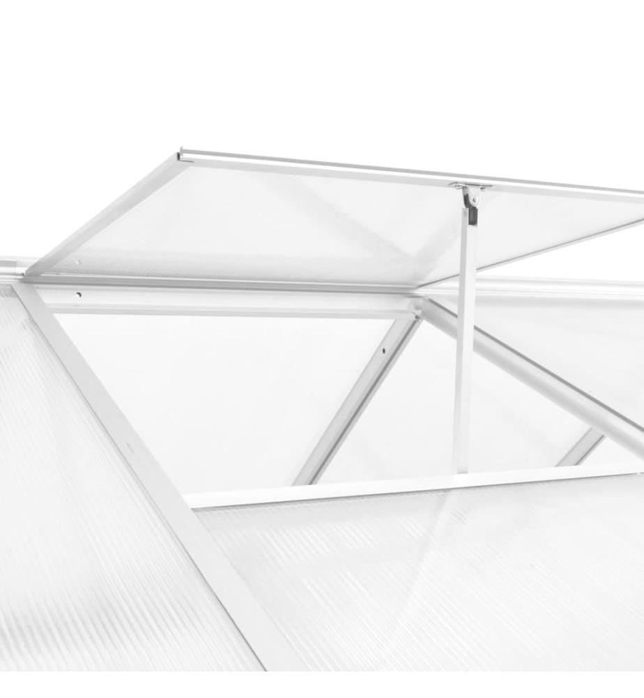 Gewächshaus Aluminium 362x190x195 cm 13,41 m³