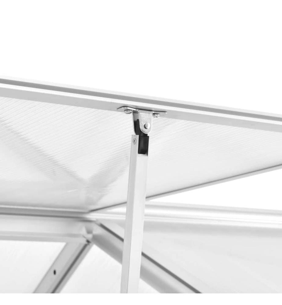 Gewächshaus Aluminium 362x190x195 cm 13,41 m³