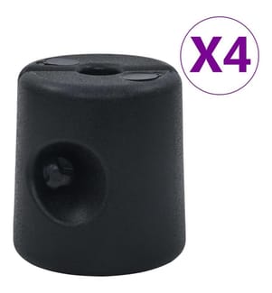 Poids de tonnelle 4 pcs PE Noir