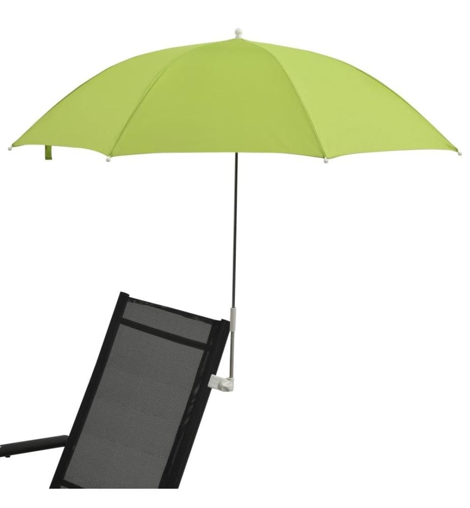 Parasols de chaise de camping 2 pcs Vert 105 cm