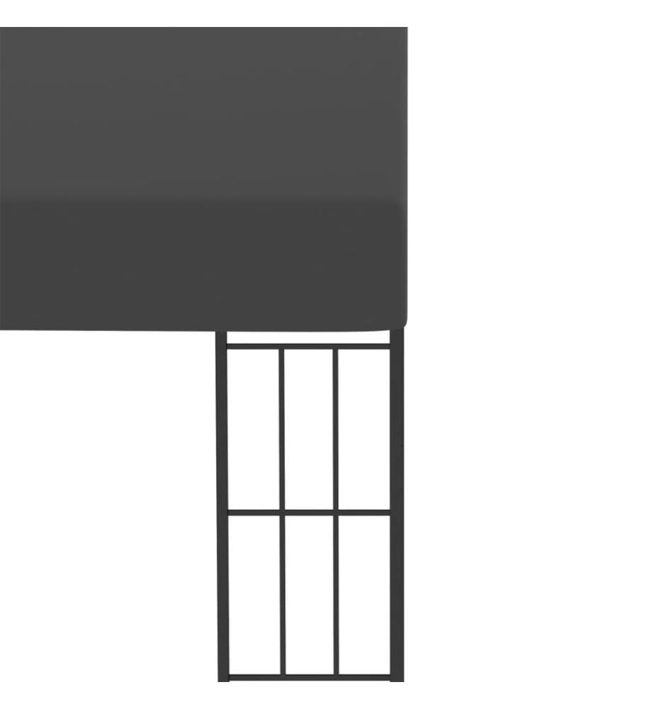 Wand-Pavillon 3x4 m Anthrazit Stoff