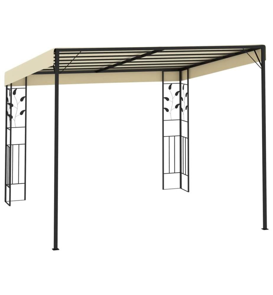 Wand-Pavillon 3x3x2,5 m Cremeweiss