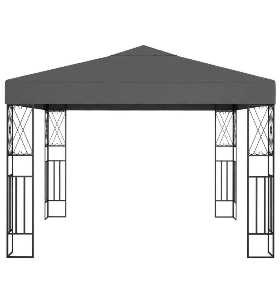 Pavillon 3×3 m Anthrazit Stoff