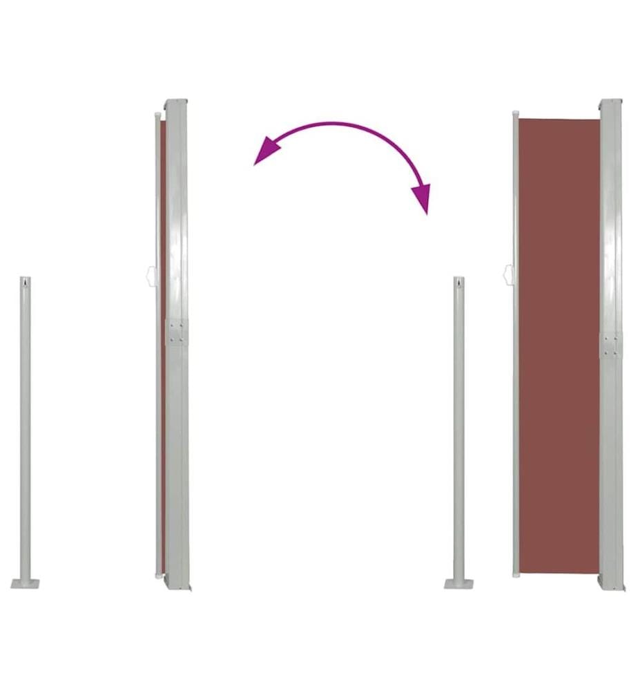 Ausziehbare Seitenmarkise 170×300 cm Braun