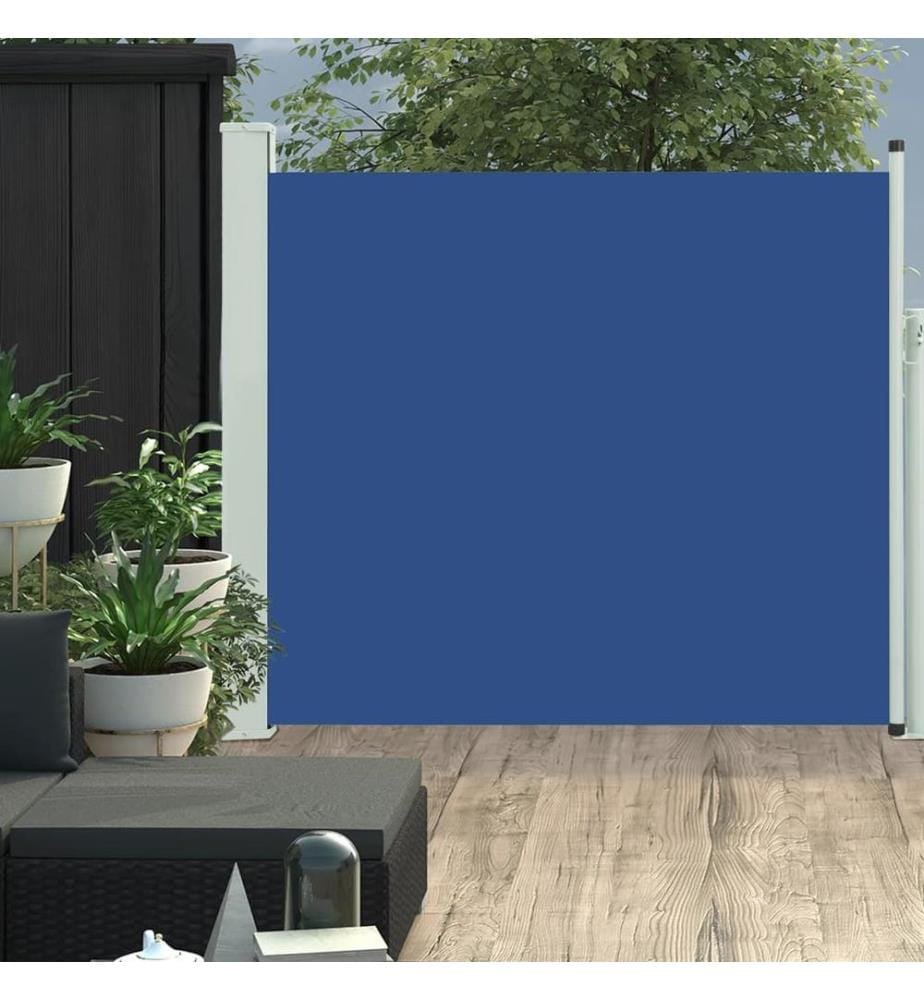 Ausziehbare Seitenmarkise 100x300 cm Blau