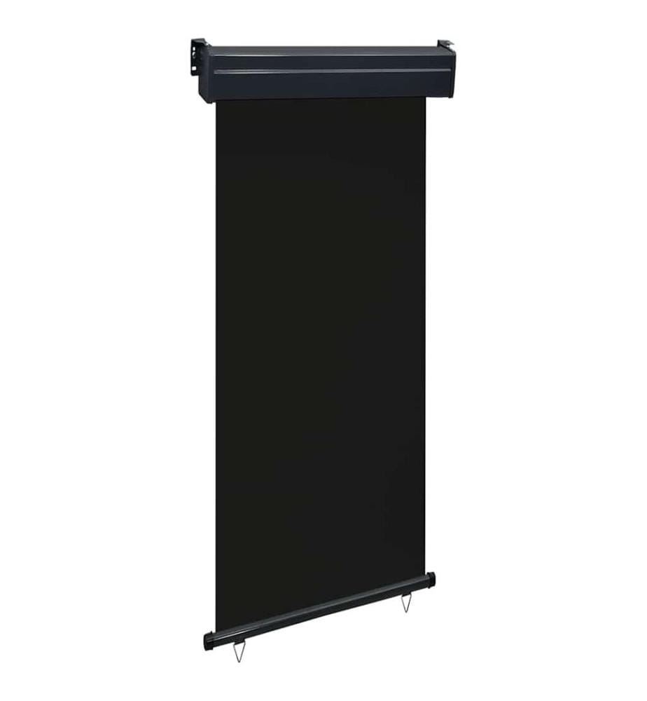 Balkon-Seitenmarkise 105x250 cm Schwarz