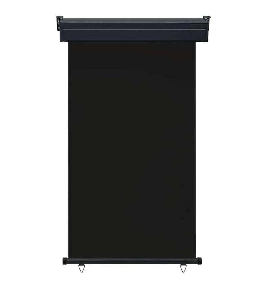 Balkon-Seitenmarkise 105x250 cm Schwarz