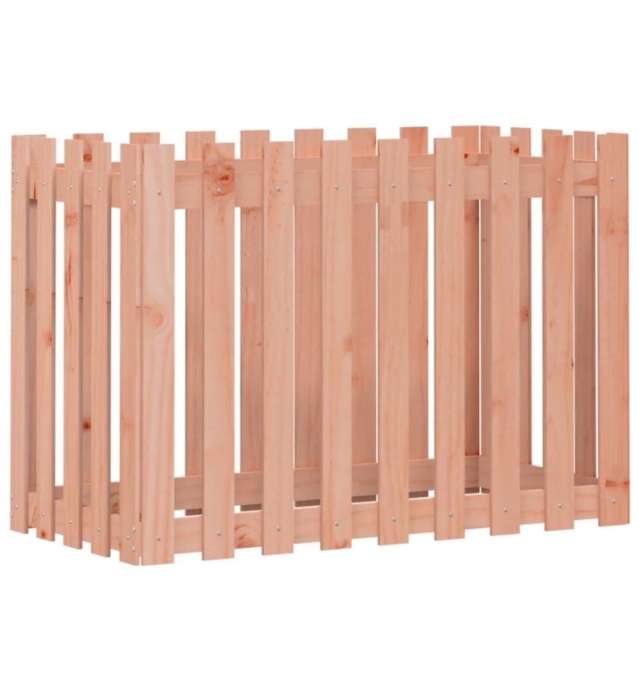 Lit surélevé de jardin design de clôture bois douglas massif