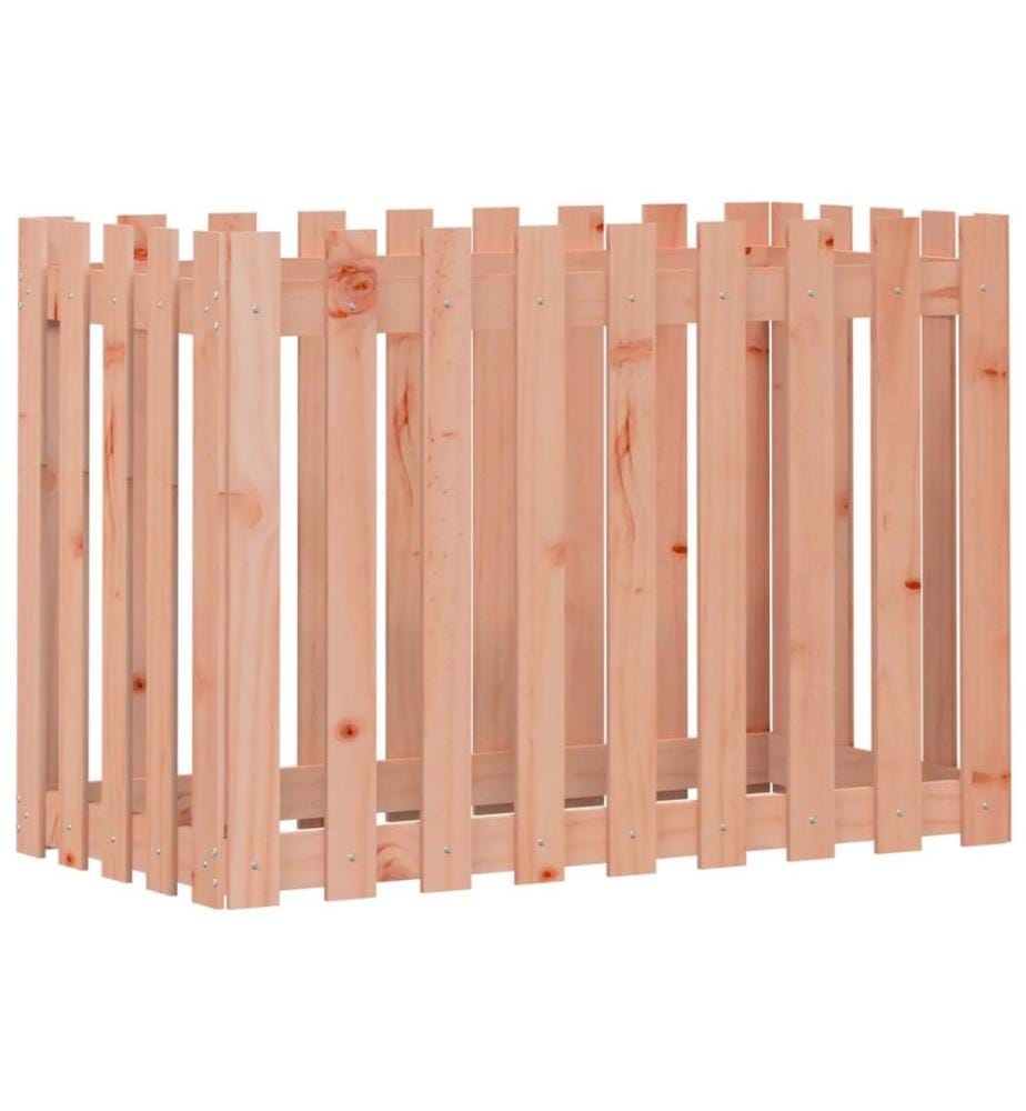 Lit surélevé de jardin design de clôture bois douglas massif