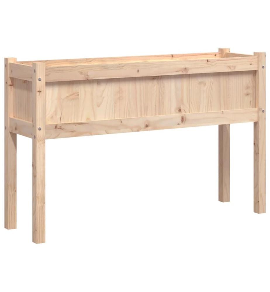 Jardinières avec pieds 110x31x70 cm bois de pin massif