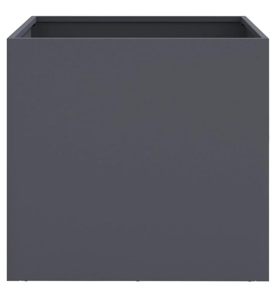 Jardinières 2 pcs anthracite 49x47x46 cm acier