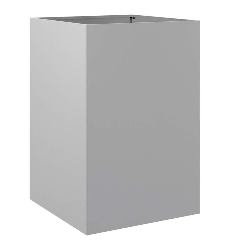 Pflanzkübel Silbern 52x48x75 cm Verzinkter Stahl