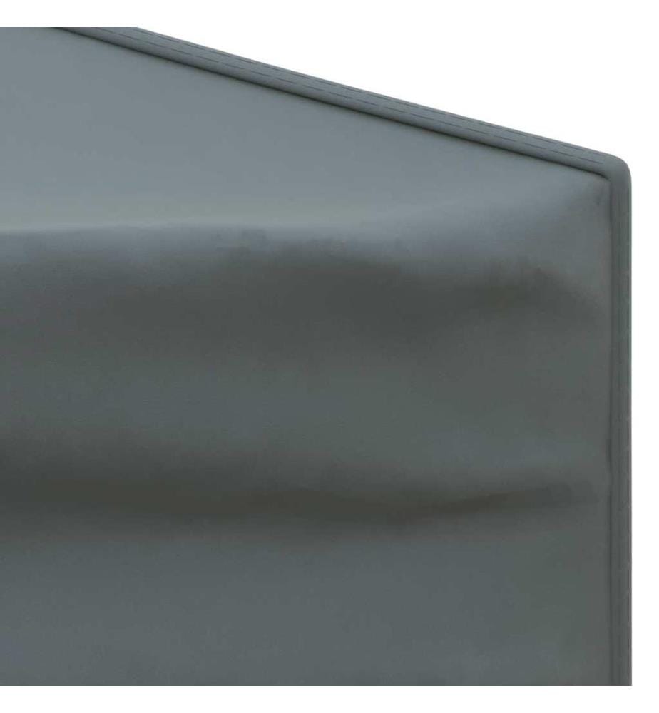 Tente de réception pliable avec parois Anthracite 2x2 m